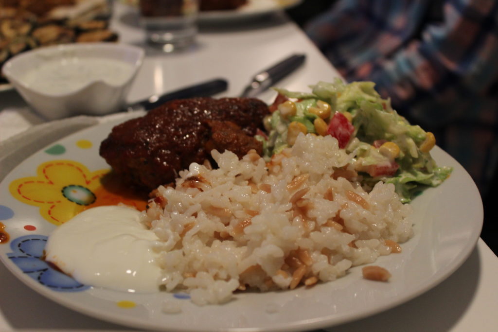 Türkische Gerichte Mit Hackfleisch Und Reis